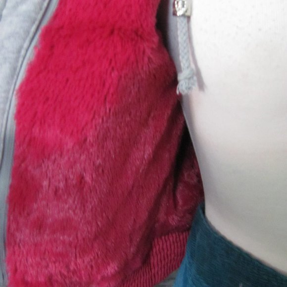 PALOMARES LADIES MAGENTA VEGAN LEATHER BOMBER JACKET - Picture 11 of 14